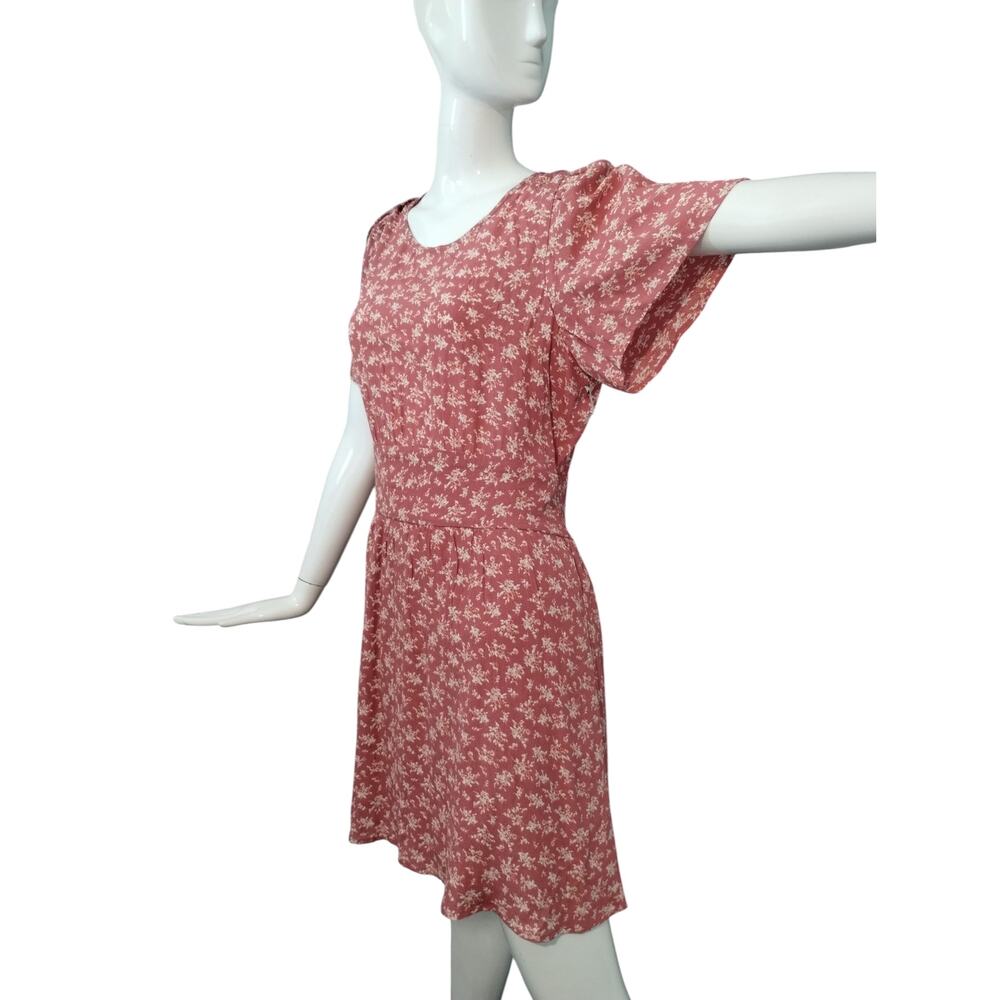 Mi Ami Francesca's size XL Floral Feminine Dainty  Romantic Open Back Mini Dress - Picture 6 of 10